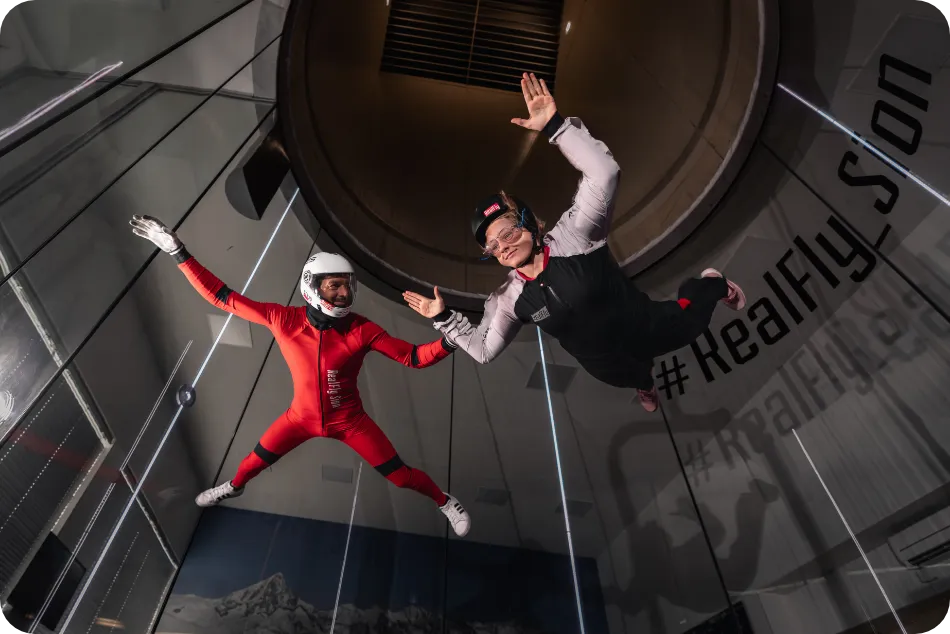 Indoor skydiving at RealFly